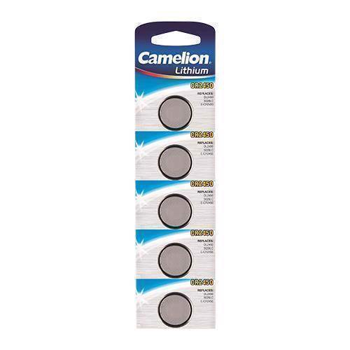 CR2450 Camelion 3V 5 pak Lithium batterier